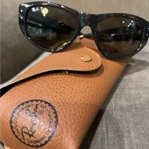 Rare Ray-Ban Black and Brown Cat Eye Sunglasses Vintage Ray Ban B&L Rituals Cat Eye W3067 Brown Tortoise  main image 3